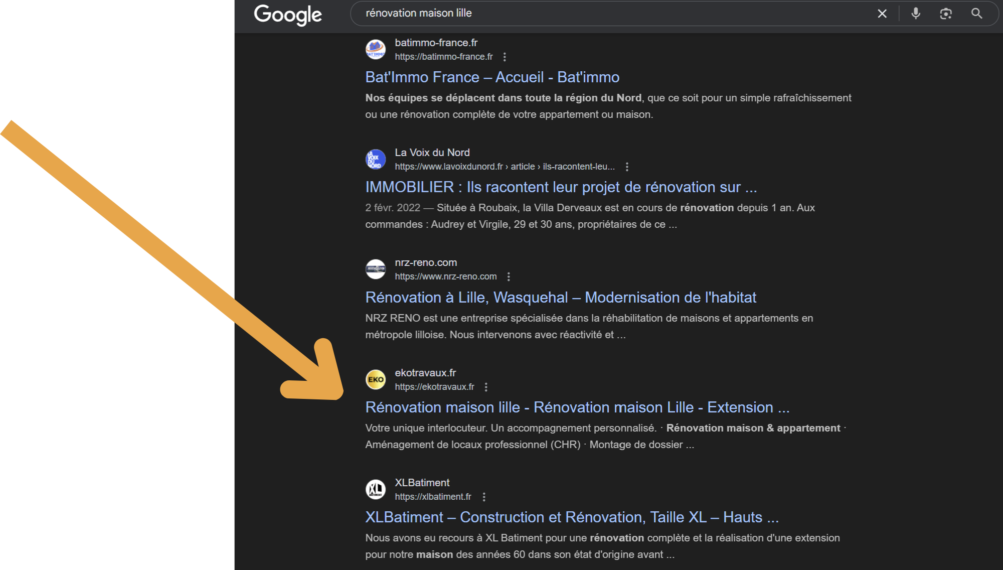 résultats positionnement seo
