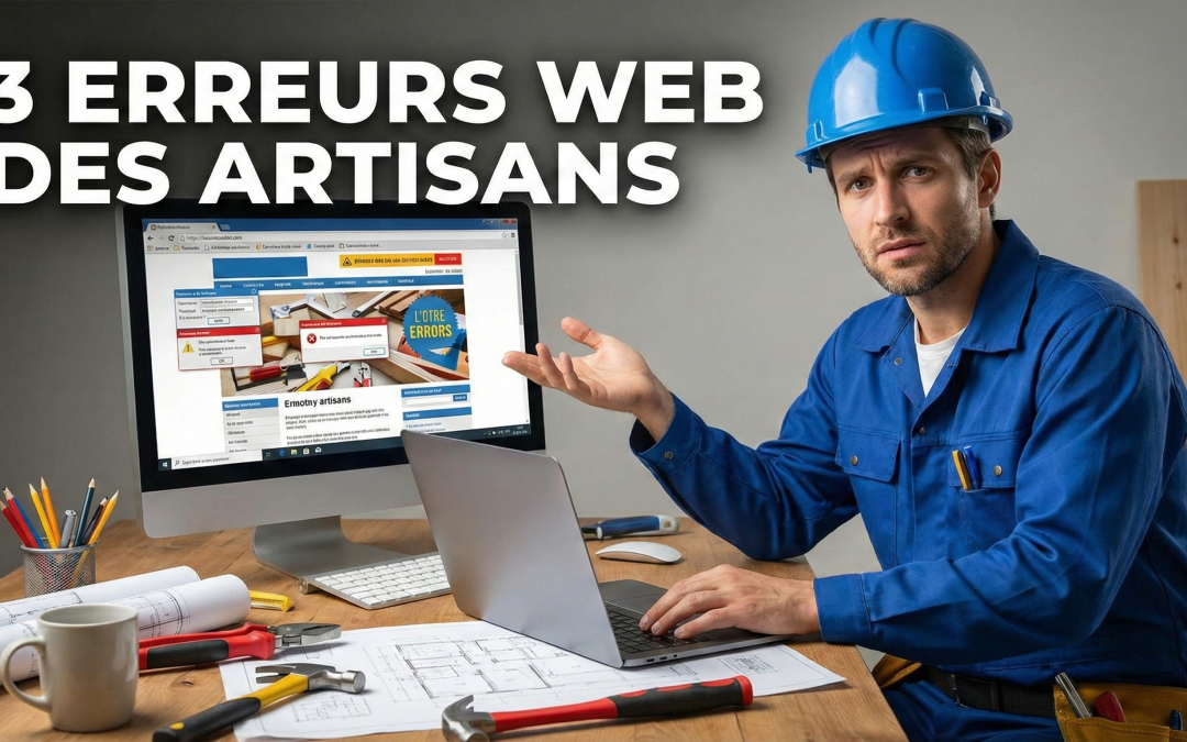 3 erreurs que 90 % les artisans font avec leur site web
